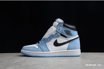 Retro AIR 1 White Black 555088-134 Jordan High University Blue 1029